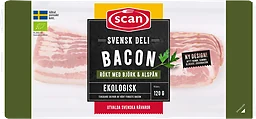 Bacon Skivat Ekologisk 120g Scan