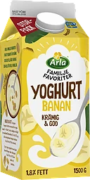Yoghurt Familjefavoriter Banan 1,8%