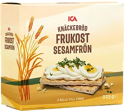Frukost Knäckebröd Sesam 225g ICA