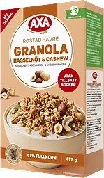 Granola Hazelnut & Cashew 475g AXA