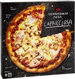 Pizza Capricciosa stenugnsbakad 370g ICA