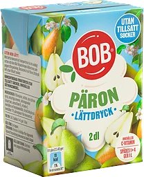 Lättdryck Päron Sockerfri 20cl BOB
