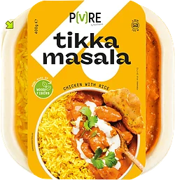 Kyckling Tikka Masala med Ris 400g Topsfood Pure