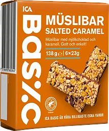Müslibar Salted Caramel 6-p 138g ICA Basic