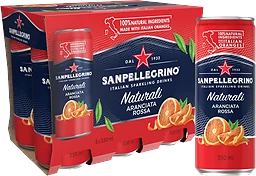 Sparkling drink Aranciata Rossa 6-p 33cl San Pellegrino