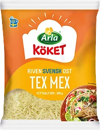 Riven ost Texmex 29% 300g Arla Köket