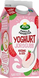 Yoghurt Familjefavoriter Jordgubb 1500g Arla®
