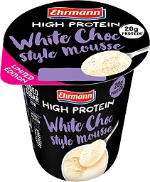 Proteinmousse Vit choklad Laktosfri 1,4% 200g Ehrmann