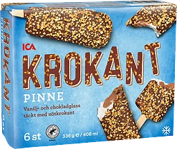 Glass Krokantpinne 6-p ICA