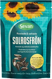 Solrosfrön rostade saltade 200g Sevan
