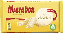 Vit chokladkaka 185g Marabou