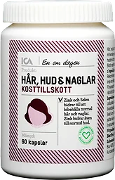 Multivitamin Hår Hud & Naglar Kosttillskott 60st ICA Hjärtat