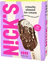Glasspinnar Crunchy Almond 4-pack
