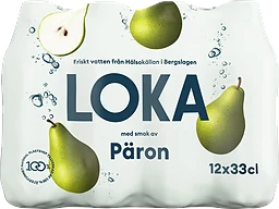 Kolsyrat vatten Päron 12-pack