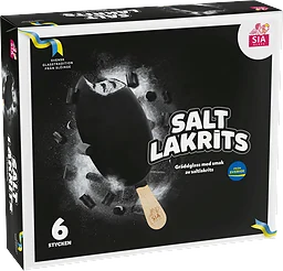 Gräddglass Saltlakrits 6-p 600ml Sia Glass