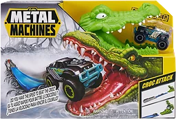 Bilbanan med bil Lekset Crocodile Metal Machines