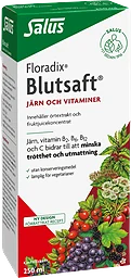 Blutsaft Järn och Vitaminer Kosttillskott 250ml Floradix