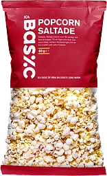Popcorn färdigpoppade 80g ICA Basic
