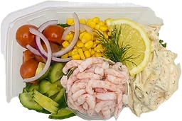 Pastasallad med räkor