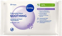 Ansiktsservetter Sensitive Cleansing Wipes 25-p Nivea