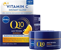 Nattkräm Q10 Energy Radiance Recharging Night Cream 50ml Nivea