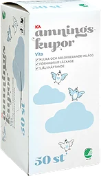 Vita Amningskupor 50-p Miljömärkt ICA