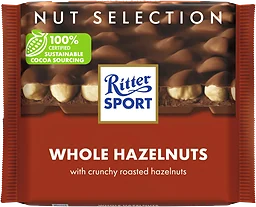 Chokladkaka Hasselnöt 100g Ritter