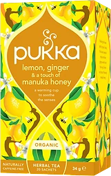 Te Örtte Lemon/Ginger/Manuka Honey 20-Pack Pukka