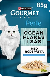 Kattmat Ocean Flakes Rödspätta 85g Gourmet Perle