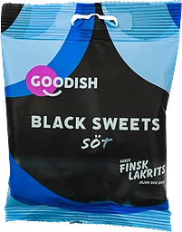 Lakrits Black Sweets Söt 100g Finsk Lakrits