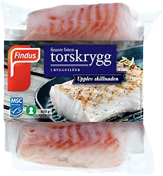 Torskrygg Fryst 450g Findus