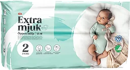 Blöjor Extra mjuk öppen blöja strl 2 3-6kg 44-p ICA