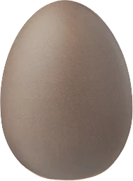 Keramikägg 6cm brun Nordic Season