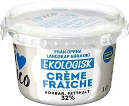 Crème fraiche 32% 2dl ICA I love eco