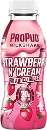 Proteinmilkshake Strawberry n' Cream ProPud Laktosfri 1,5% 330ml NIJE