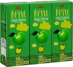 Fruktdryck Äppel 3-p 60ml ICA
