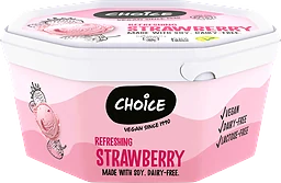 Laktosfri Glass Jordgubb Vegan