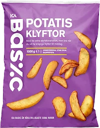 Potatisklyftor Fryst 1kg ICA Basic