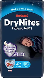 Nattbyxblöja Pojke 4-7 år 17-30kg 10-p DryNites