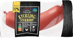 Stekkorv Kyckling Extra fin 77% Kötthalt 500g ICA