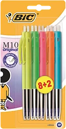 Kulspetspenna M10 Blandade färger 10-p Bic