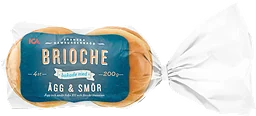 Brioche Hamburgerbröd 4-p 200g ICA