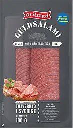 Guldsalami skivad 100g Grilstad