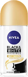 Deodorant Roll on Black & White Silky Smooth 50ml NIVEA