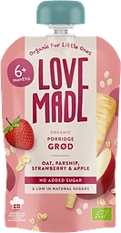 Barnmat Gröt Havre Jordgubb Äpple 6m 100g Lovemade