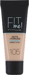 Foundation Fit me Matte & Poreless Natural Ivory 105 30ml Maybelline
