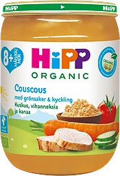 Couscous grönsaker & kyckling Från 8m Eko 190g