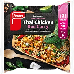 Thai chicken red curry 750g Findus