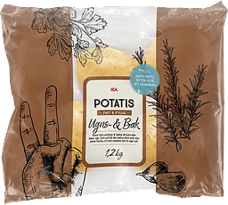 Potatis Ugns-och bak 1,2kg Klass 1 ICA