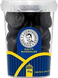 Lakrits Salta Riksdaler 195g Lakritskungen